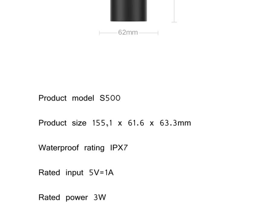 Xiaomi MIJIA S500 Electric Shaver 18