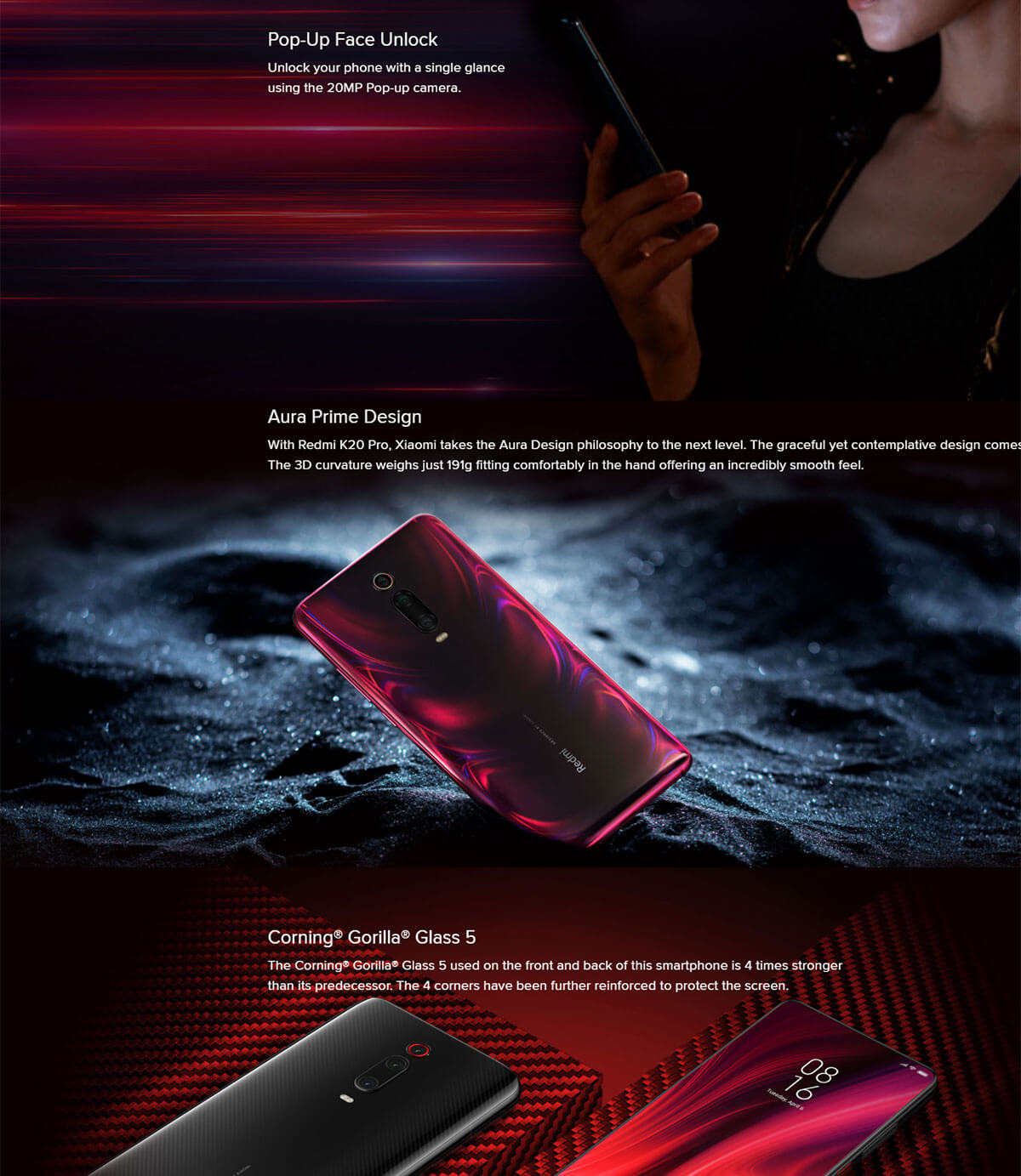 گوشی شیائومی مدل Redmi K20 Pro ظرفیت 8/256 گیگابایت