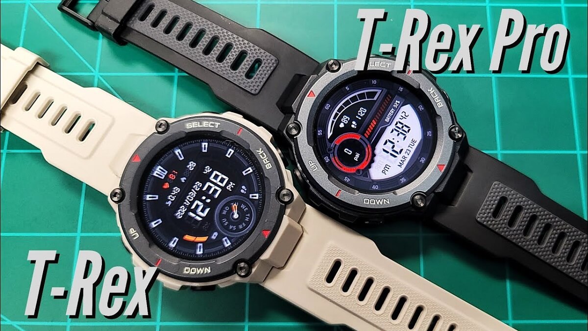 مقایسه و تفاوت ساعت هوشمند آمازفیت T-Rex و T-Rex Pro