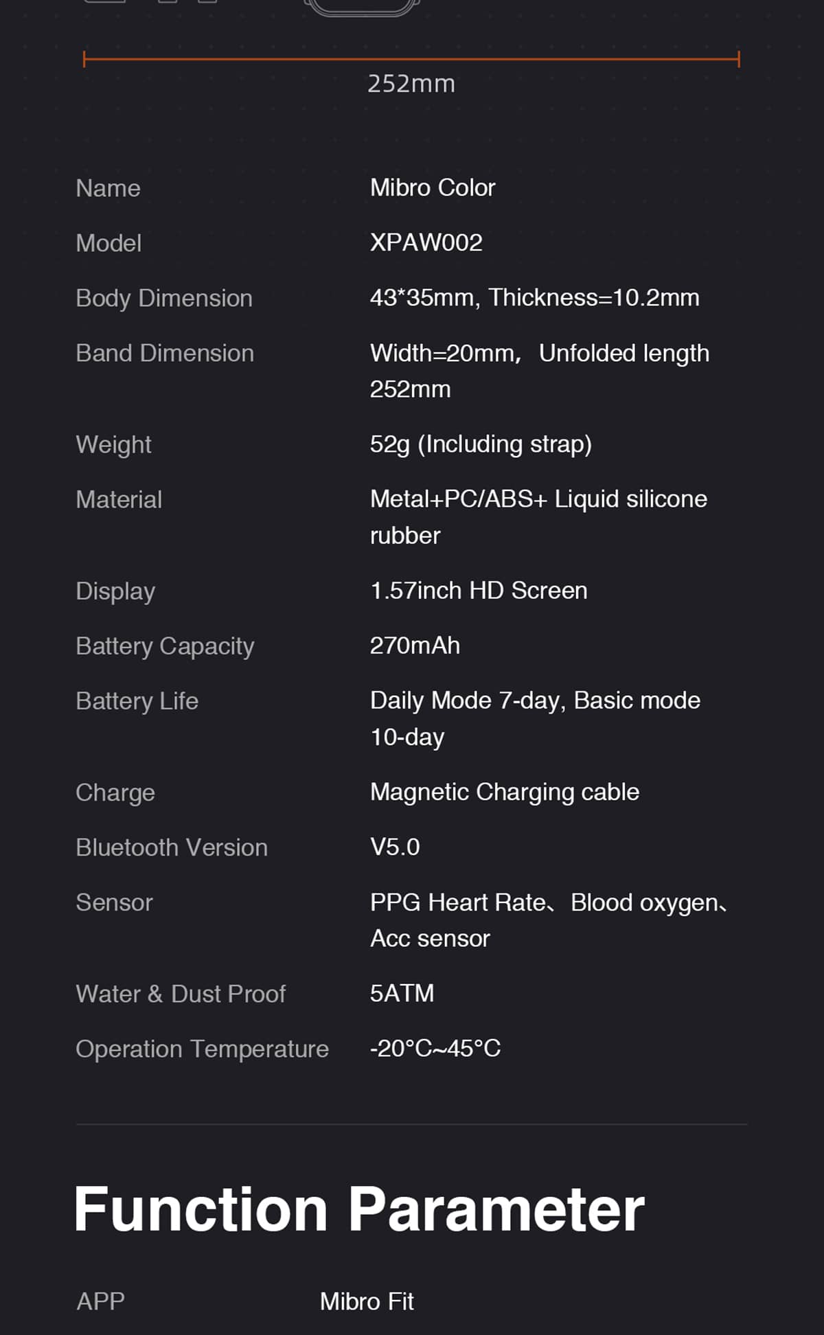 Xiaomi Mibro Color 18
