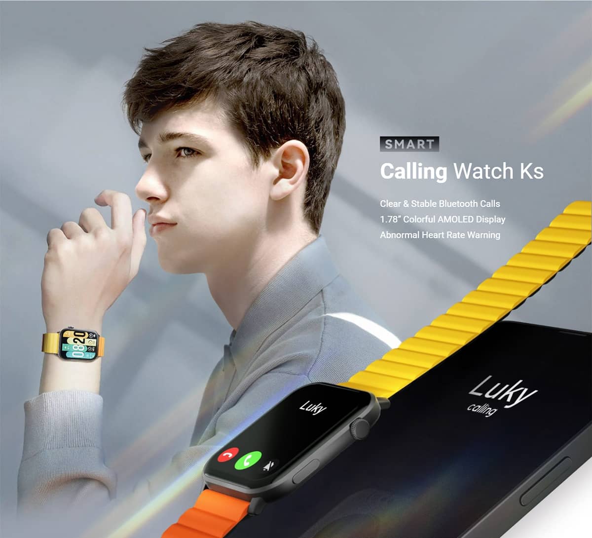 ساعت هوشمند شیائومی مدل Kieslect Smart Calling Watch Ks