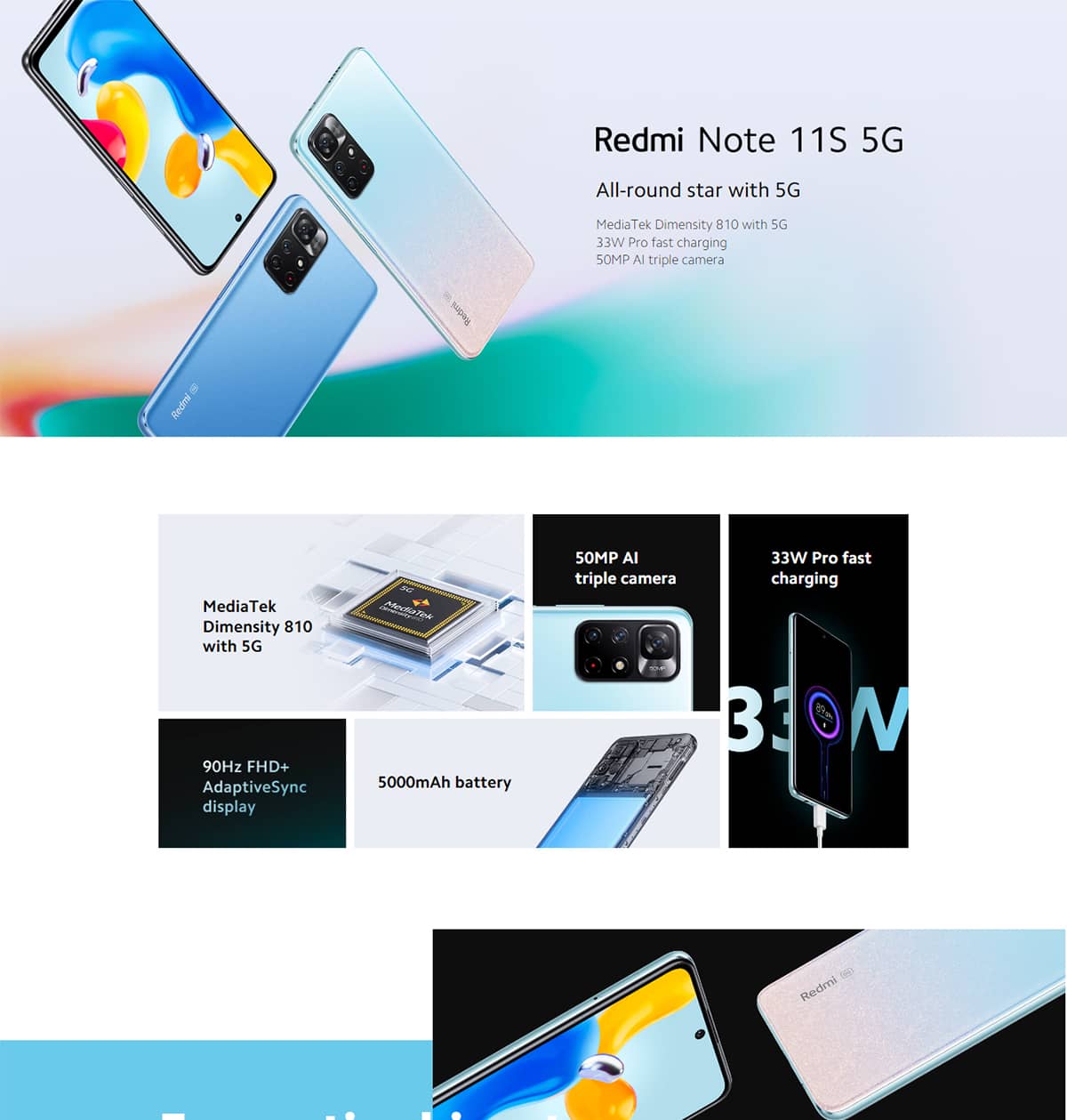 گوشی شیائومی مدل Redmi Note 11S 5G ظرفیت 6/128 گیگابایت