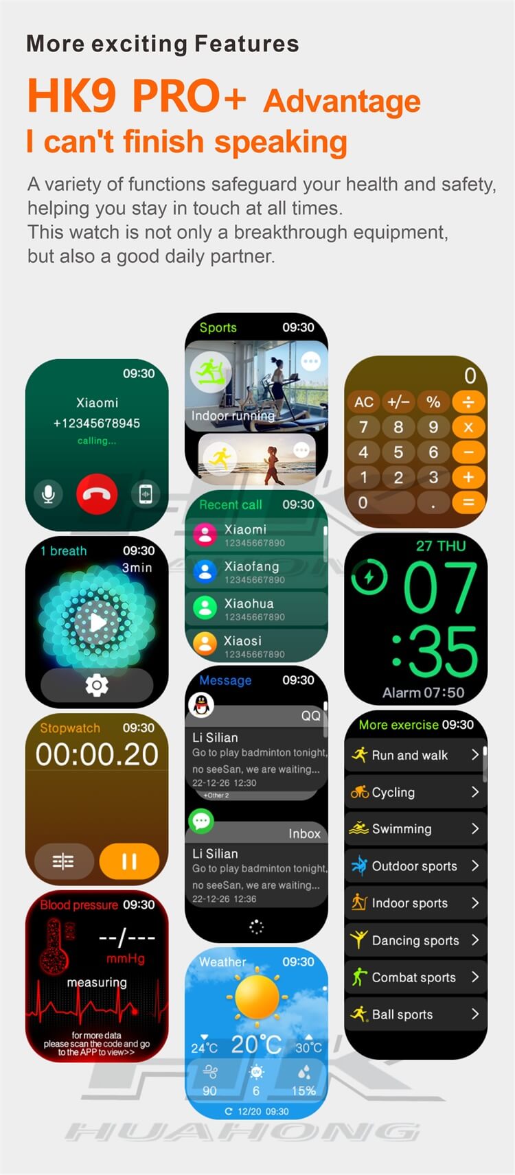 ساعت هوشمند طرح اپل واچ اولترا HK9 Pro Plus نسخه ChatGPT