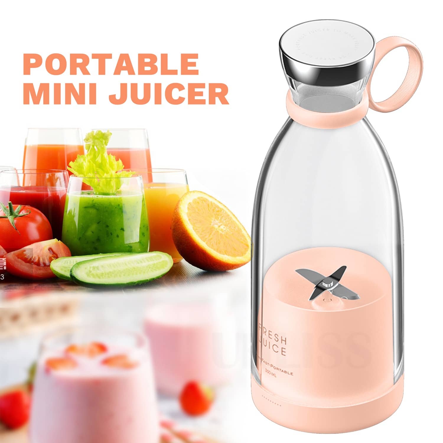 مخلوط کن و اسموتی ساز Fresh Juice Portable Blender 350ML