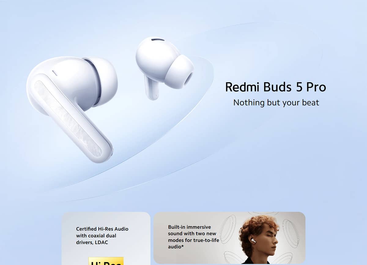 هندزفری بلوتوث شیائومی مدل Redmi Buds 5 Pro