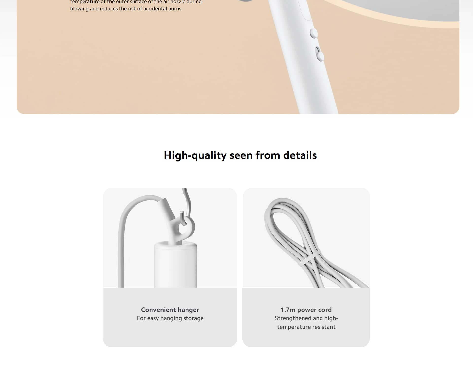 سشوار مسافرتی شیائومی مدل Xiaomi Compact Hair Dryer H101 سشوار مسافرتی شیائومی مدل Xiaomi Compact Hair Dryer H101