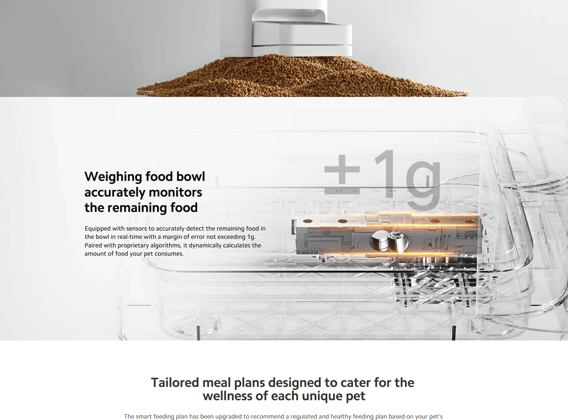 ظرف غذای هوشمند حیوانات خانگی شیائومی مدل Xiaomi Smart Pet Food Feeder 2