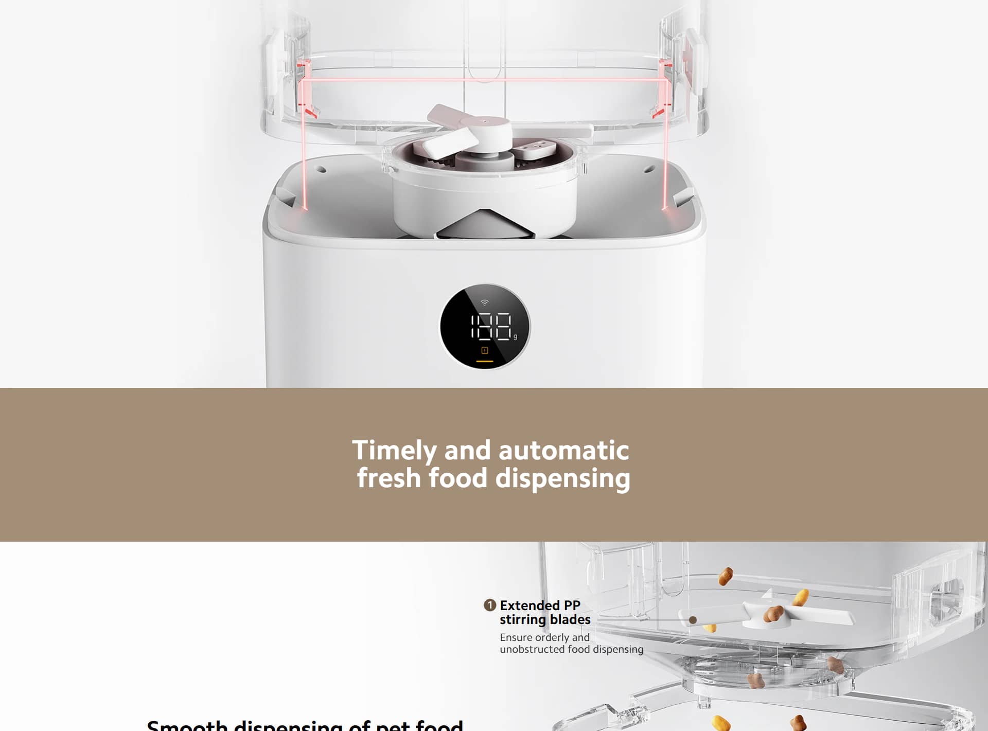 ظرف غذای هوشمند حیوانات خانگی شیائومی مدل Xiaomi Smart Pet Food Feeder 2