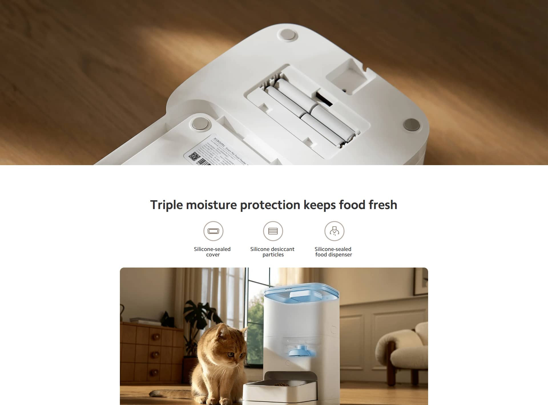 ظرف غذای هوشمند حیوانات خانگی شیائومی مدل Xiaomi Smart Pet Food Feeder 2