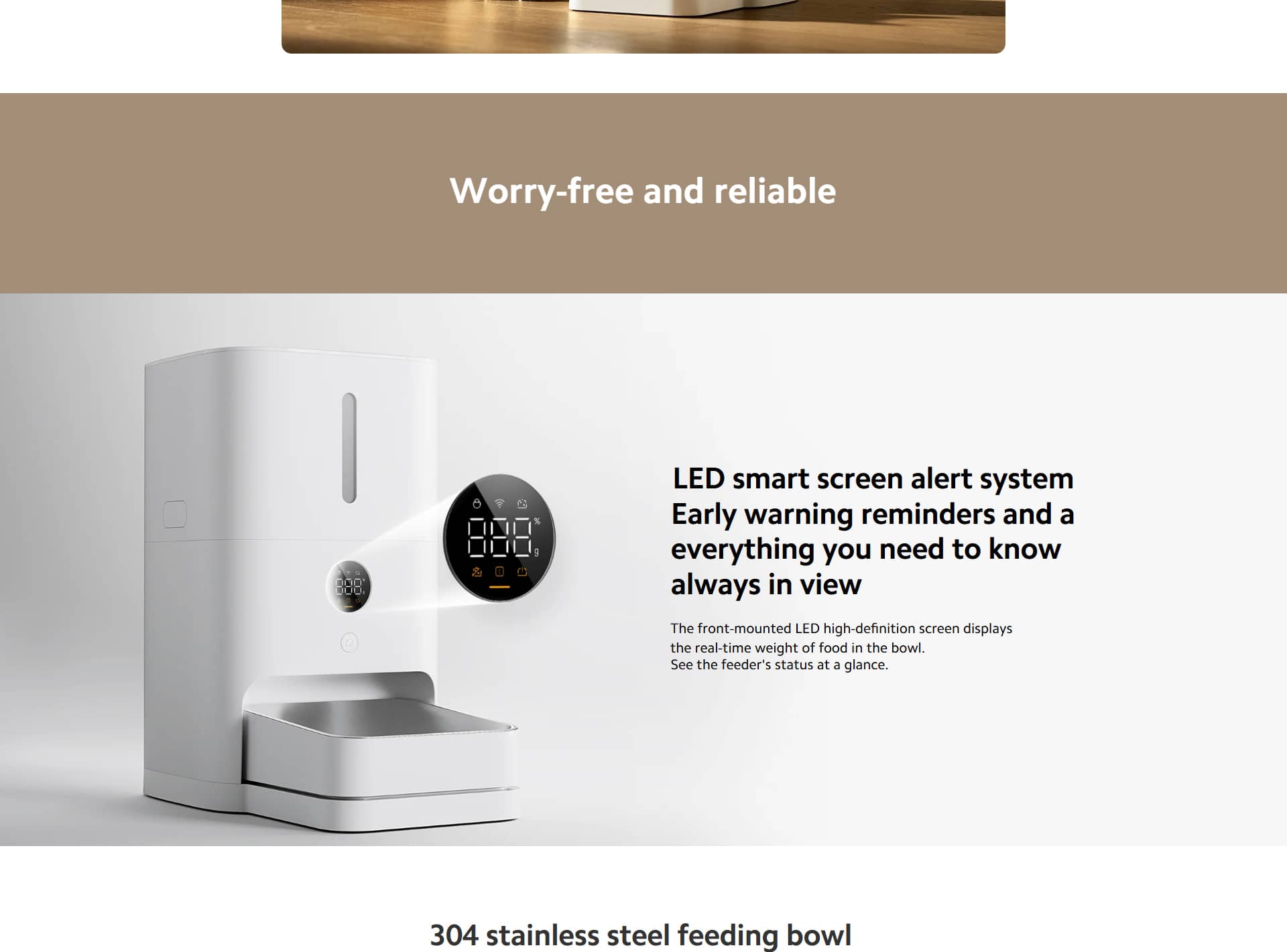 ظرف غذای هوشمند حیوانات خانگی شیائومی مدل Xiaomi Smart Pet Food Feeder 2