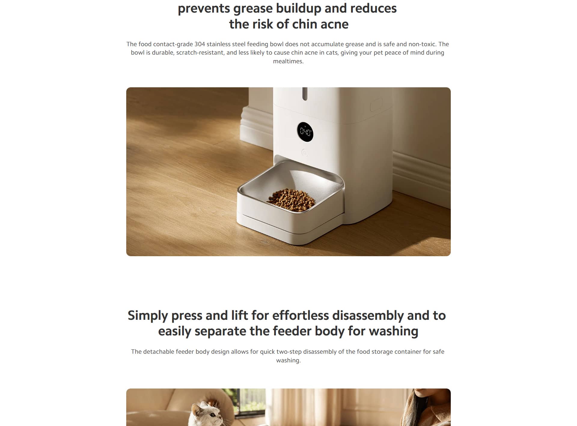 ظرف غذای هوشمند حیوانات خانگی شیائومی مدل Xiaomi Smart Pet Food Feeder 2