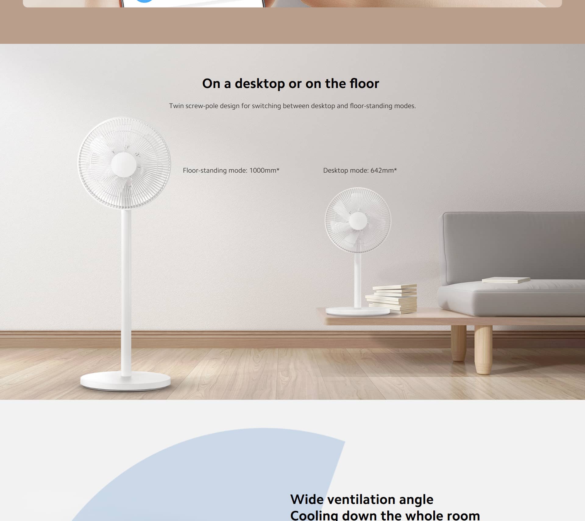پنکه ایستاده بیسیم شیائومی مدل Xiaomi Smart Standing Fan 2 Lite پنکه ایستاده بیسیم شیائومی مدل Xiaomi Smart Standing Fan 2 Lite