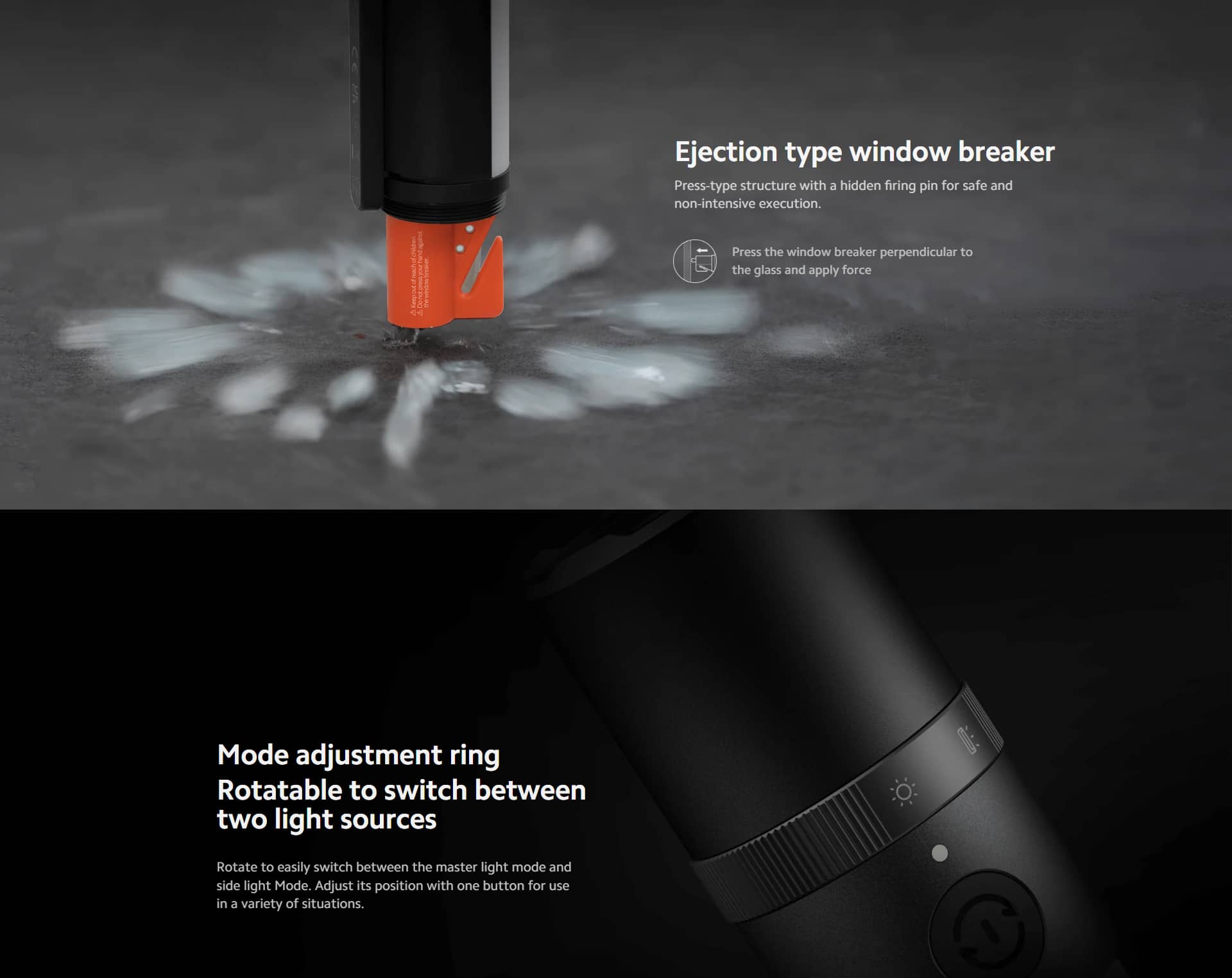 چراغ قوه چند کاره شیائومی مدل Xiaomi Multi-function Flashlight