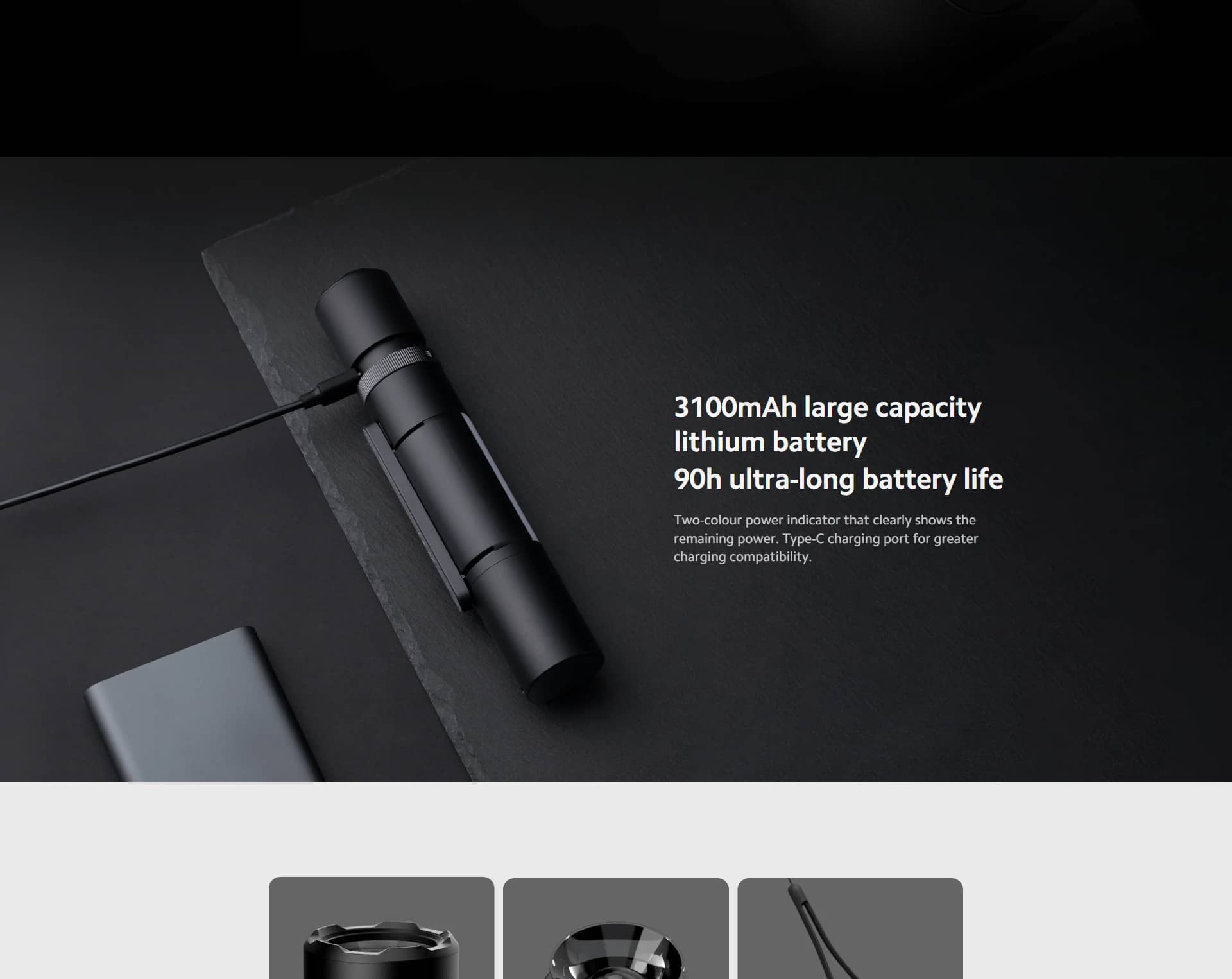 چراغ قوه چند کاره شیائومی مدل Xiaomi Multi-function Flashlight