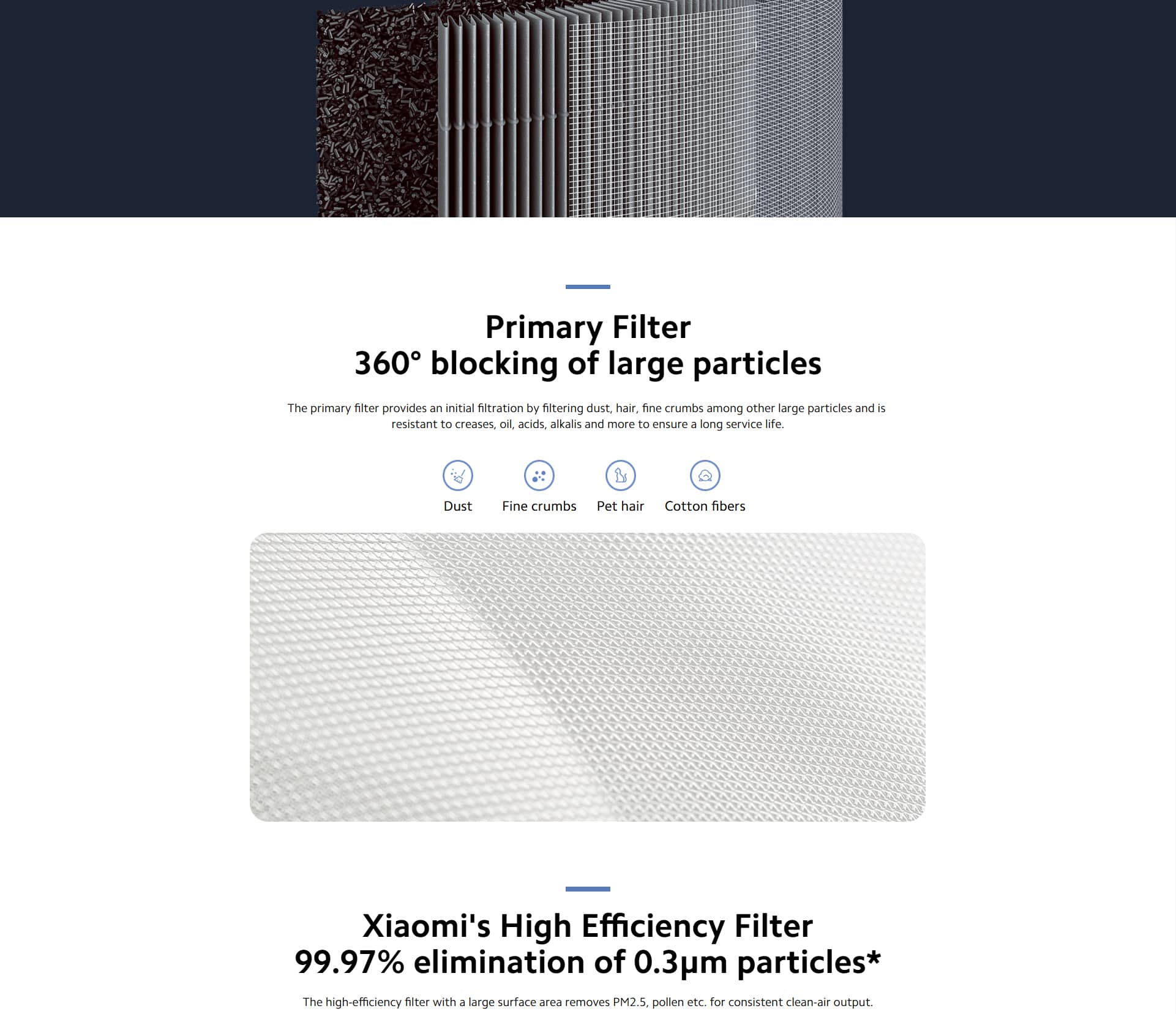 فیلتر دستگاه تصفیه هوا شیائومی مدل Xiaomi Smart Air Purifier 4 Lite Filter فیلتر دستگاه تصفیه هوا شیائومی مدل Xiaomi Smart Air Purifier 4 Lite Filter