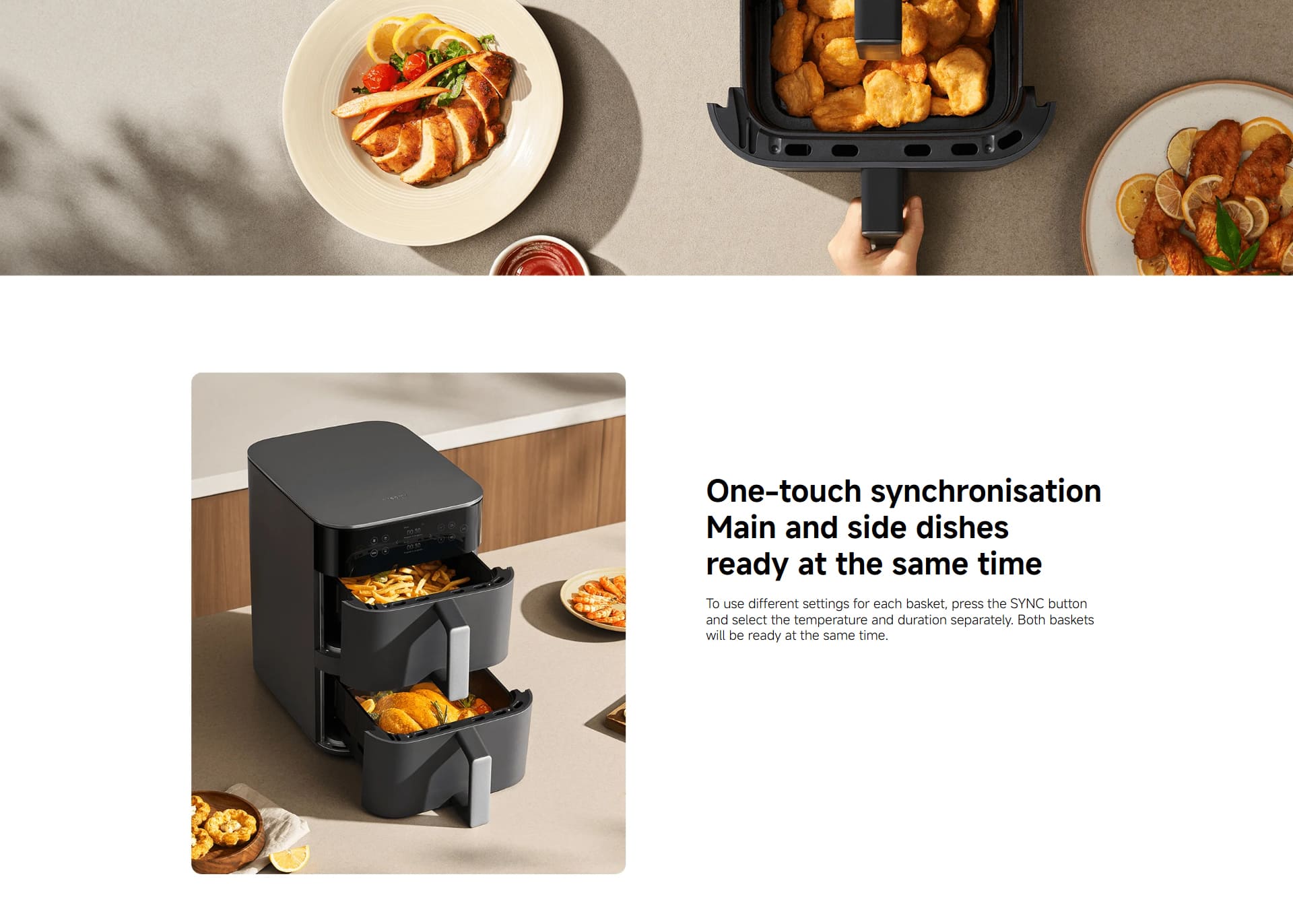 سرخ کن بدون روغن (هوا پز) شیائومی Xiaomi Smart Double Stack Air Fryer 12L MAF-DS1201 سرخ کن بدون روغن (هوا پز) شیائومی Xiaomi Smart Double Stack Air Fryer 12L