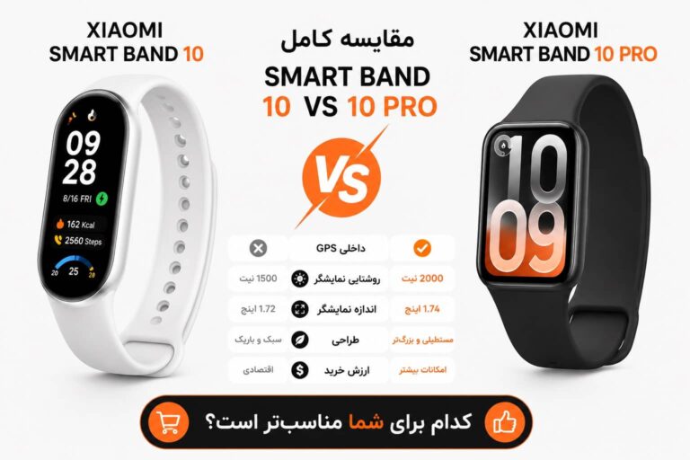 مقایسه شیائومی می بند 10 و Xiaomi Mi Band 10 Pro