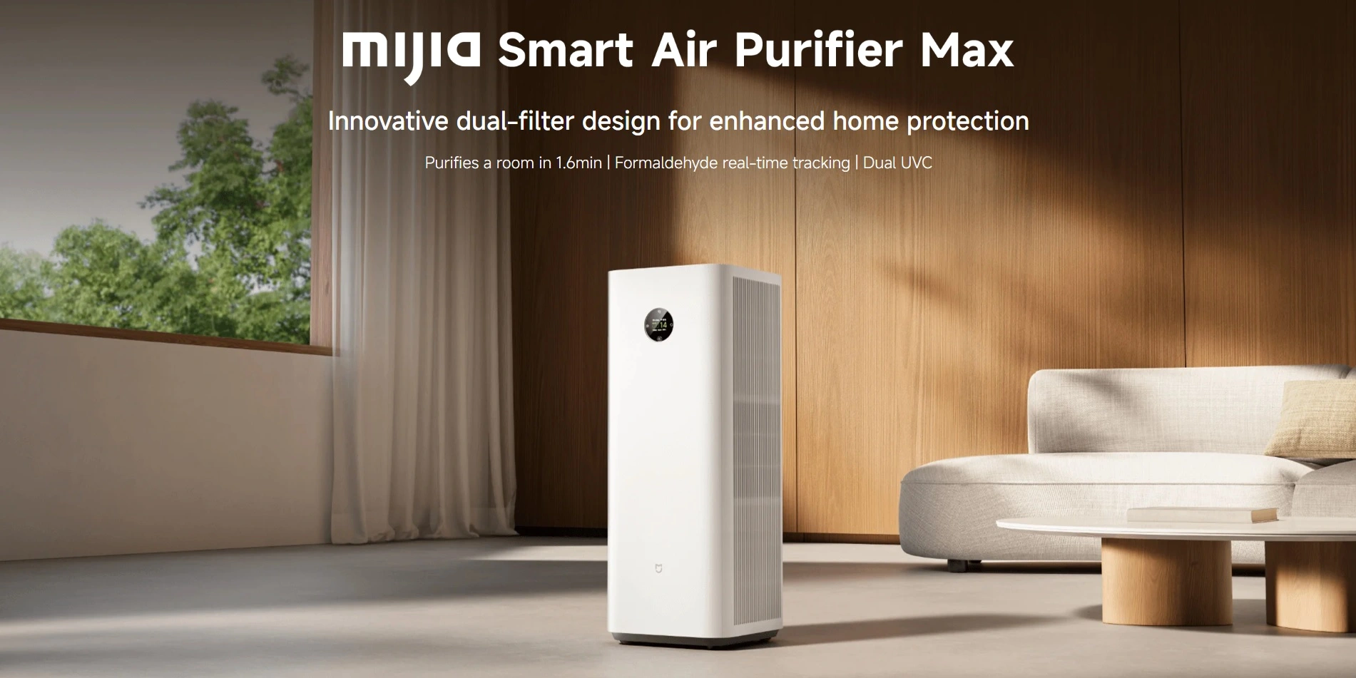 تصفیه کننده هوا شیائومی مدل Mijia Smart Air Purifier Max تصفیه هوا شیائومی Mijia Smart Air Purifier Max مدل AC-M34-SC