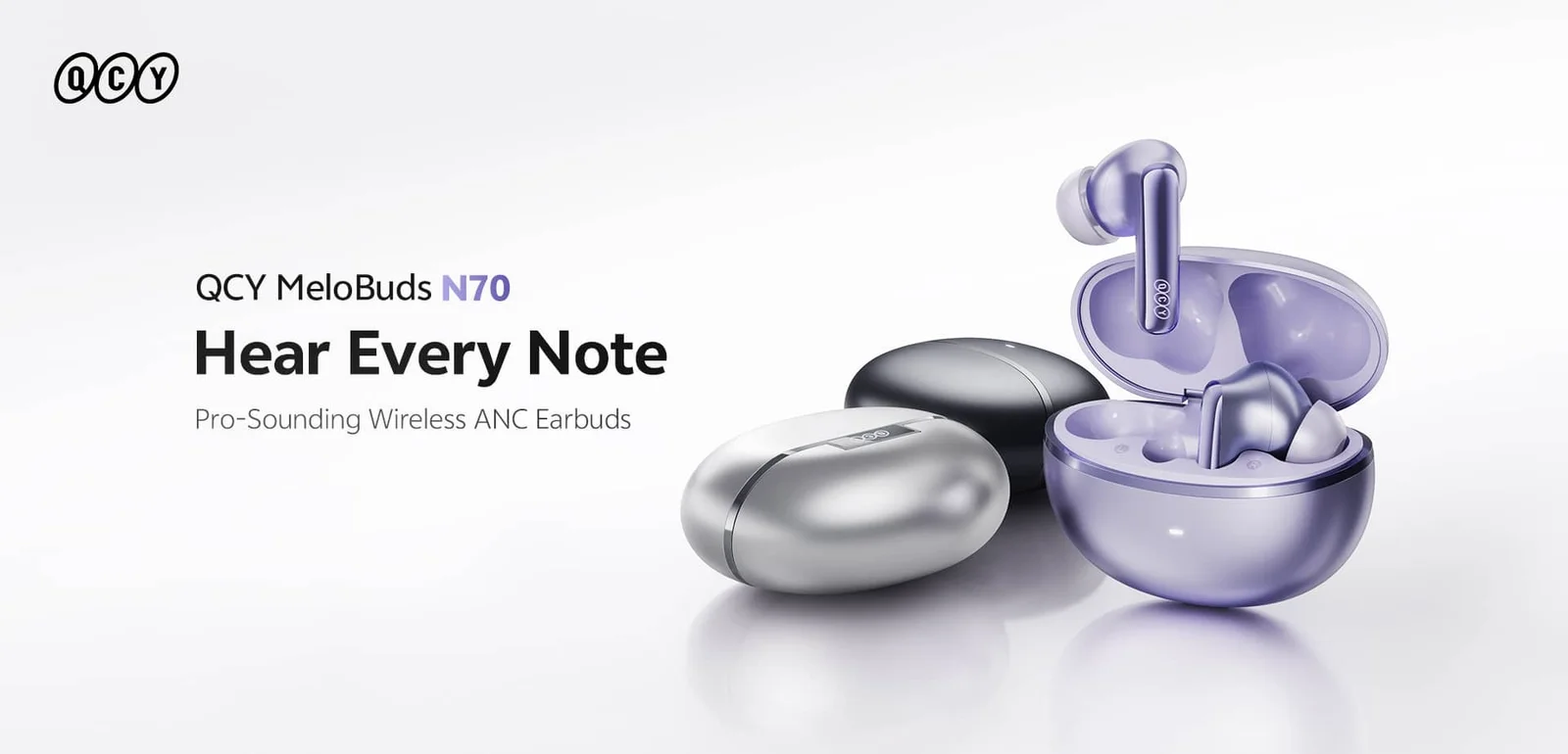 هندزفری بلوتوث کیو سی وای مدل QCY MeloBuds N70 هندزفری QCY MeloBuds N70
