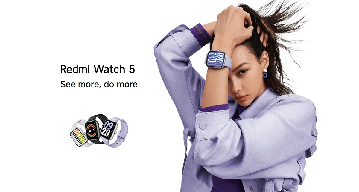 ساعت هوشمند شیائومی مدل Xiaomi Redmi Watch 5 بنر ساعت هوشمند شیائومی مدل Xiaomi Redmi Watch 5