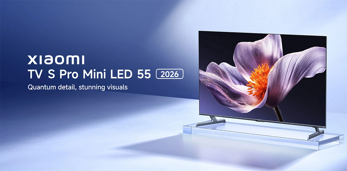 تلویزیون 55 اینچ شیائومی مدل Xiaomi TV S Pro Mini LED 55 2026 تلویزیون 55 اینچ شیائومی مدل Xiaomi TV S Pro Mini LED 55 2026