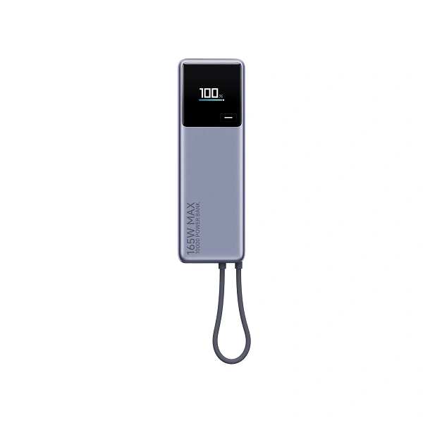 پاوربانک شیائومی مدل Xiaomi 165W Power Bank 10000 با کابل داخلی پاوربانک شیائومی مدل Xiaomi 165W Power Bank 10000 با کابل داخلی