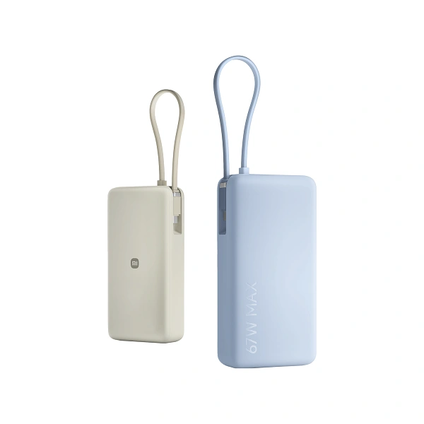 پاوربانک شیائومی مدل Xiaomi 67W Power Bank 20000 با کابل داخلی پاوربانک شیائومی مدل Xiaomi 67W Power Bank 20000 با کابل داخلی