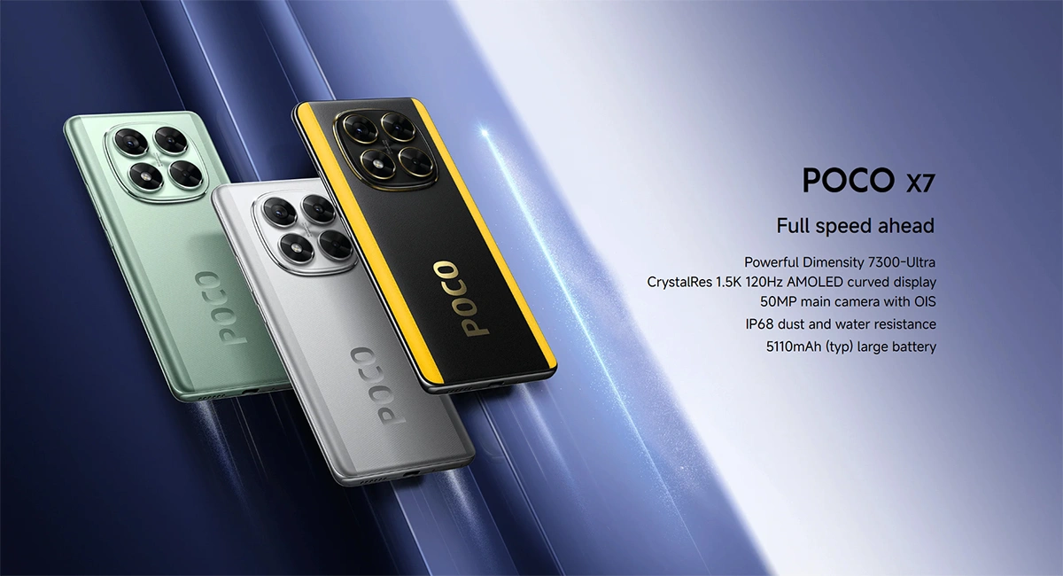 گوشی شیائومی پوکو مدل POCO X7 گوشی شیائومی پوکو مدل POCO X7