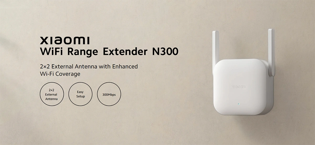 تقویتکننده وایفای شیائومی مدل Xiaomi WiFi Range Extender N300 تقویتکننده وایفای شیائومی مدل Xiaomi WiFi Range Extender N300