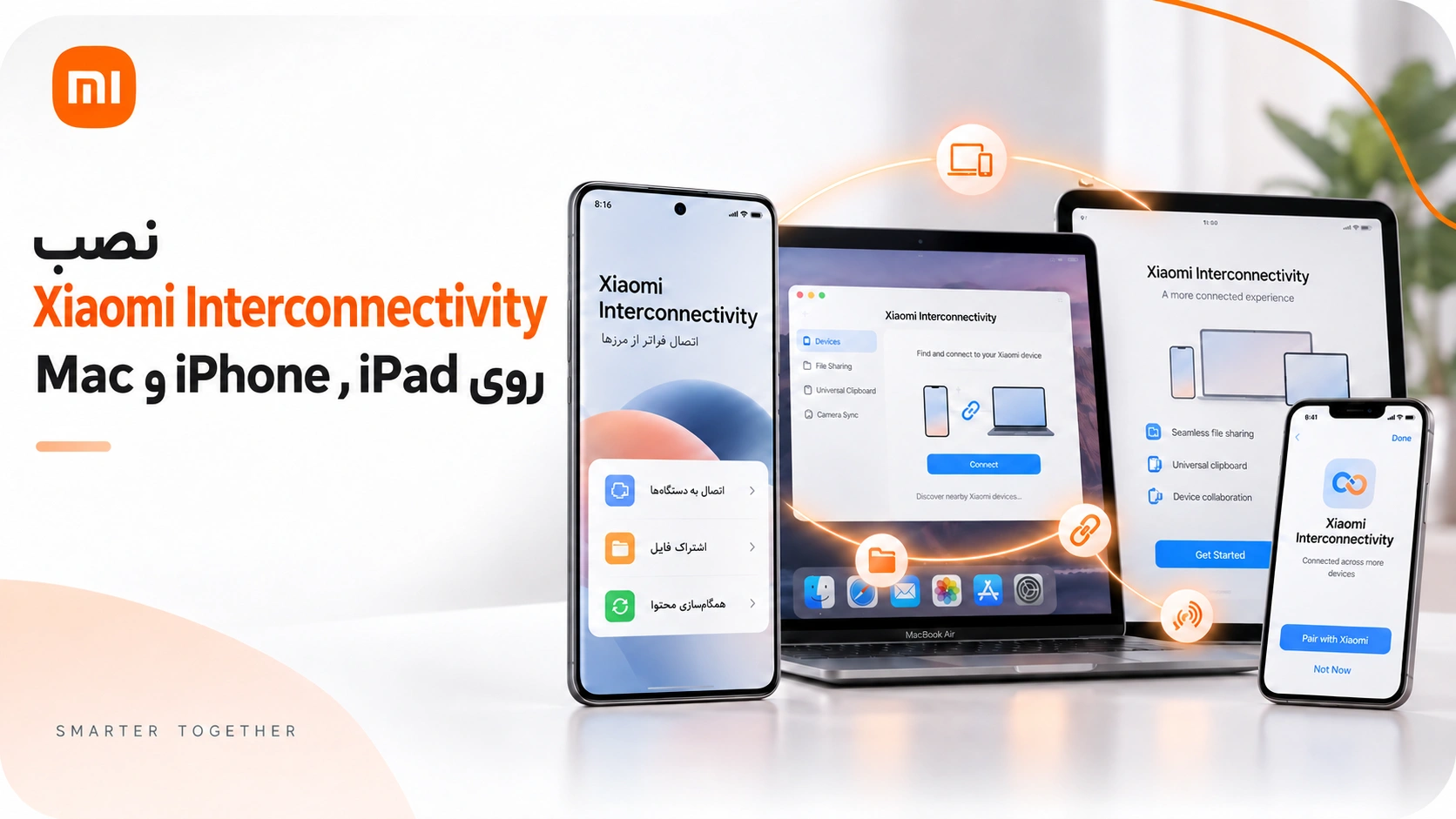 اتصال گوشی شیائومی به iPhone و Mac با HyperConnect نصب Xiaomi Interconnectivity برای اتصال شیائومی به iPhone، iPad و Mac