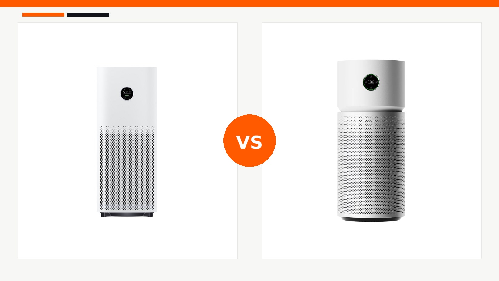 مقایسه تصفیه کننده هوا شیائومی مدل Mi Air Purifier 4 Pro و تصفیه کننده هوا شیائومی مدل Xiaomi Smart Air Purifier Elite در شیائومی بازار