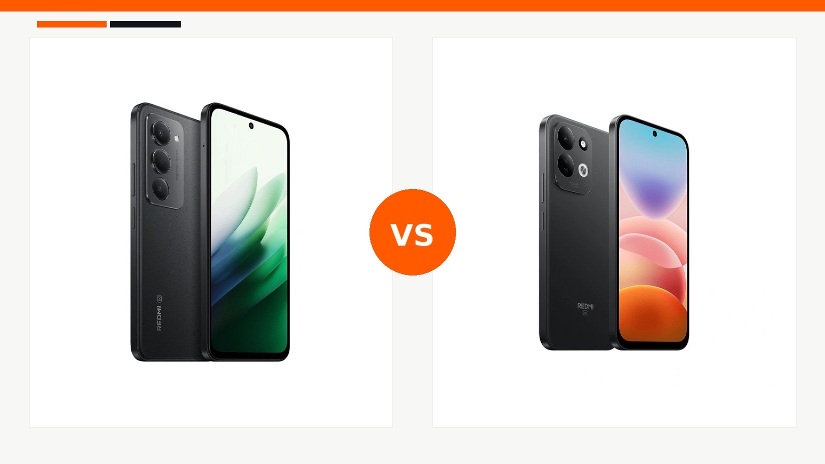 مقایسه گوشی شیائومی ردمی مدل REDMI 15 5G و گوشی شیائومی ردمی مدل REDMI 17 5G در شیائومی بازار
