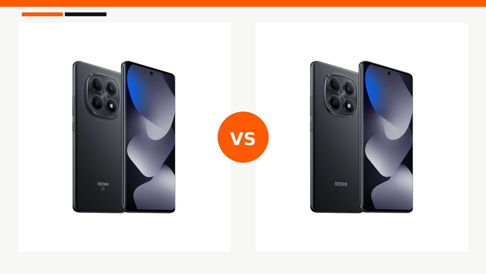 مقایسه گوشی شیائومی ردمی مدل REDMI Note 15 5G و گوشی شیائومی ردمی مدل REDMI Note 15 در شیائومی بازار