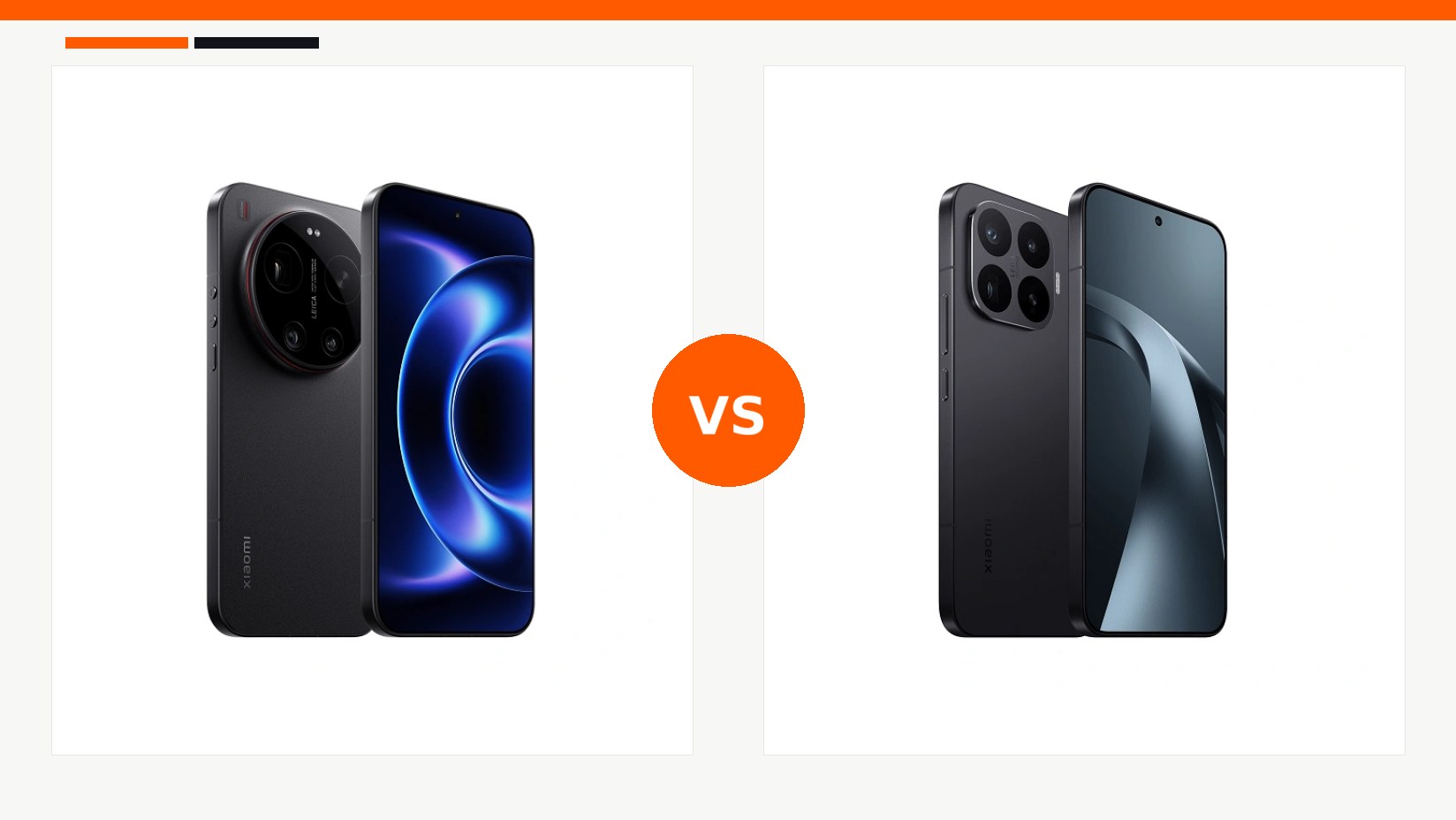 مقایسه گوشی شیائومی مدل Xiaomi 17 Ultra و گوشی شیائومی مدل Xiaomi 17T Pro در شیائومی بازار