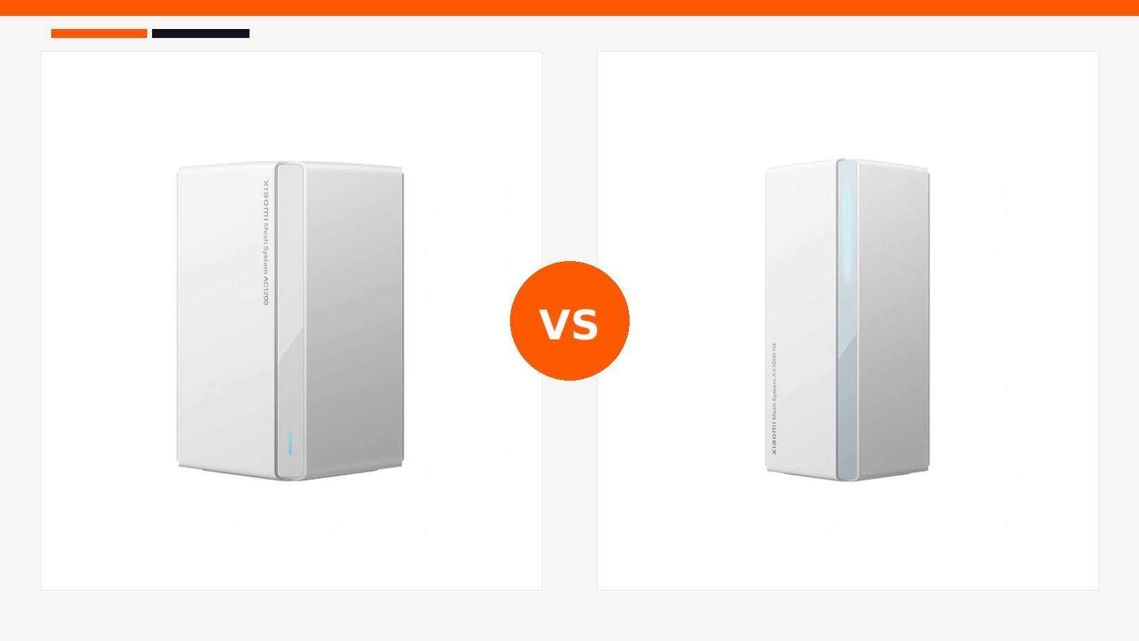 مقایسه سیستم مش شیائومی مدل Xiaomi Mesh System AC1200 و سیستم مش شیائومی مدل Xiaomi Mesh System AX3000 NE در شیائومی بازار