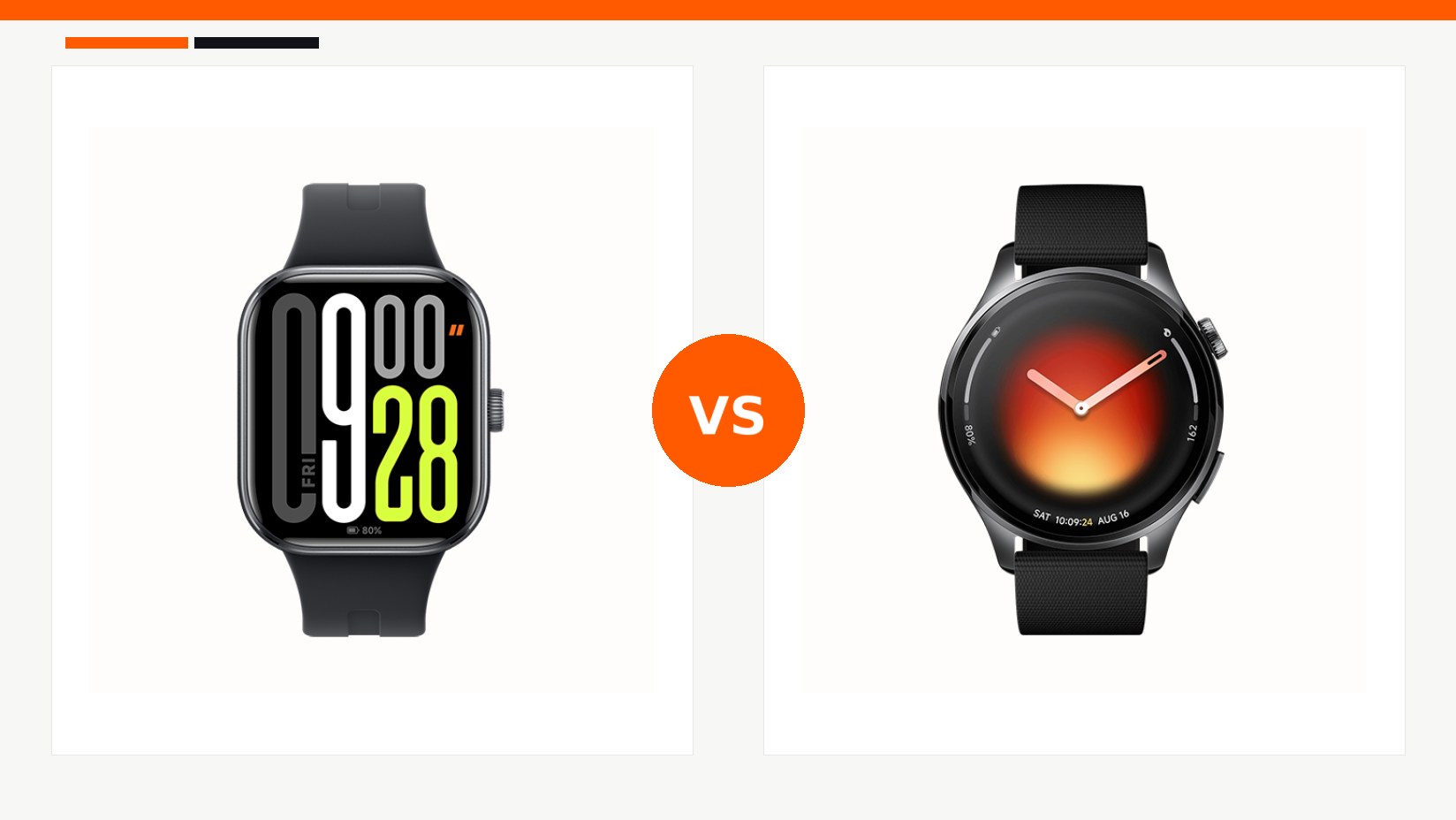مقایسه ساعت هوشمند شیائومی مدل Xiaomi Redmi Watch 5 و ساعت هوشمند شیائومی مدل Xiaomi Watch 5 در شیائومی بازار
