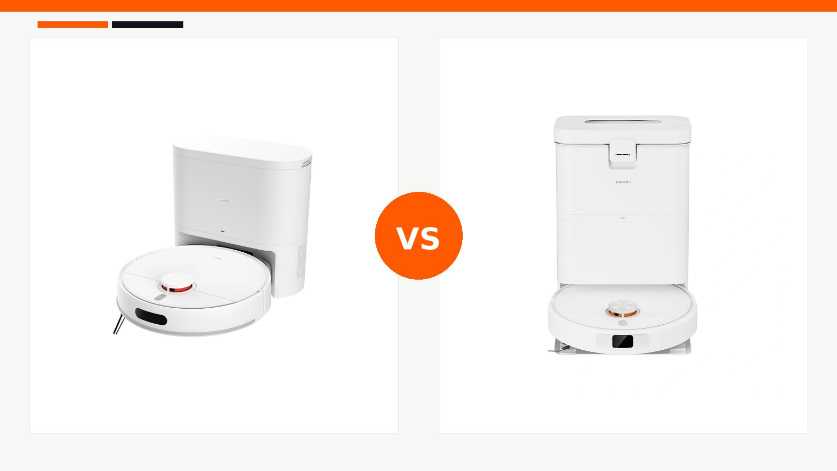 مقایسه جارو رباتیک شیائومی مدل Xiaomi Robot Vacuum H40 و جارو رباتیک شیائومی مدل Xiaomi Robot Vacuum H50 در شیائومی بازار