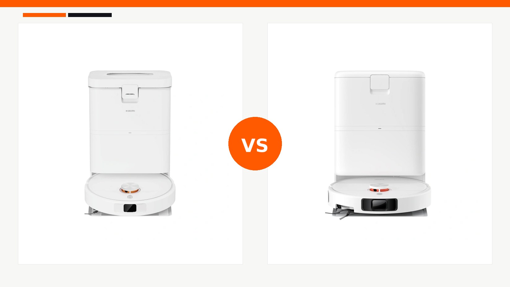 مقایسه جارو رباتیک شیائومی مدل Xiaomi Robot Vacuum H50 و جارو رباتیک شیائومی مدل Xiaomi Robot Vacuum H50 Pro در شیائومی بازار