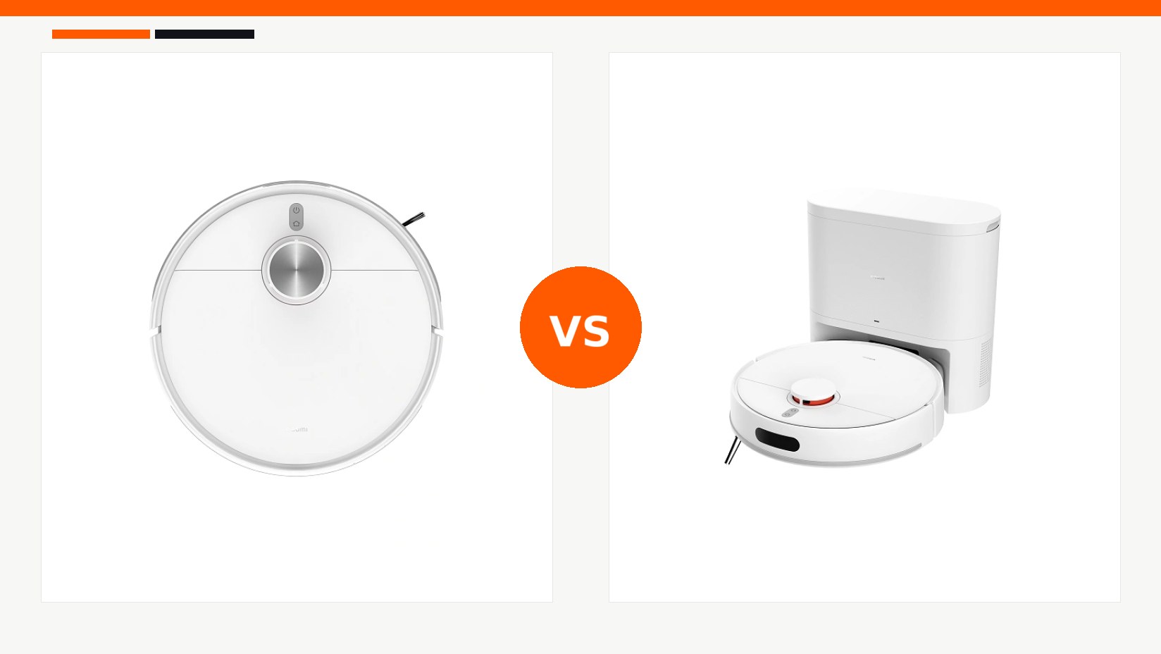 مقایسه جارو رباتیک شیائومی مدل Xiaomi Robot Vacuum S40 و جارو رباتیک شیائومی مدل Xiaomi Robot Vacuum H40 در شیائومی بازار