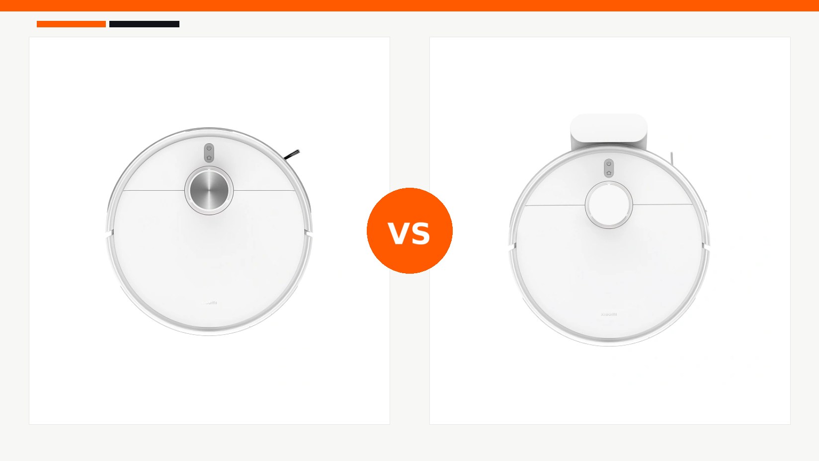 مقایسه جارو رباتیک شیائومی مدل Xiaomi Robot Vacuum S40 و جارو رباتیک شیائومی مدل Xiaomi Robot Vacuum S40C در شیائومی بازار