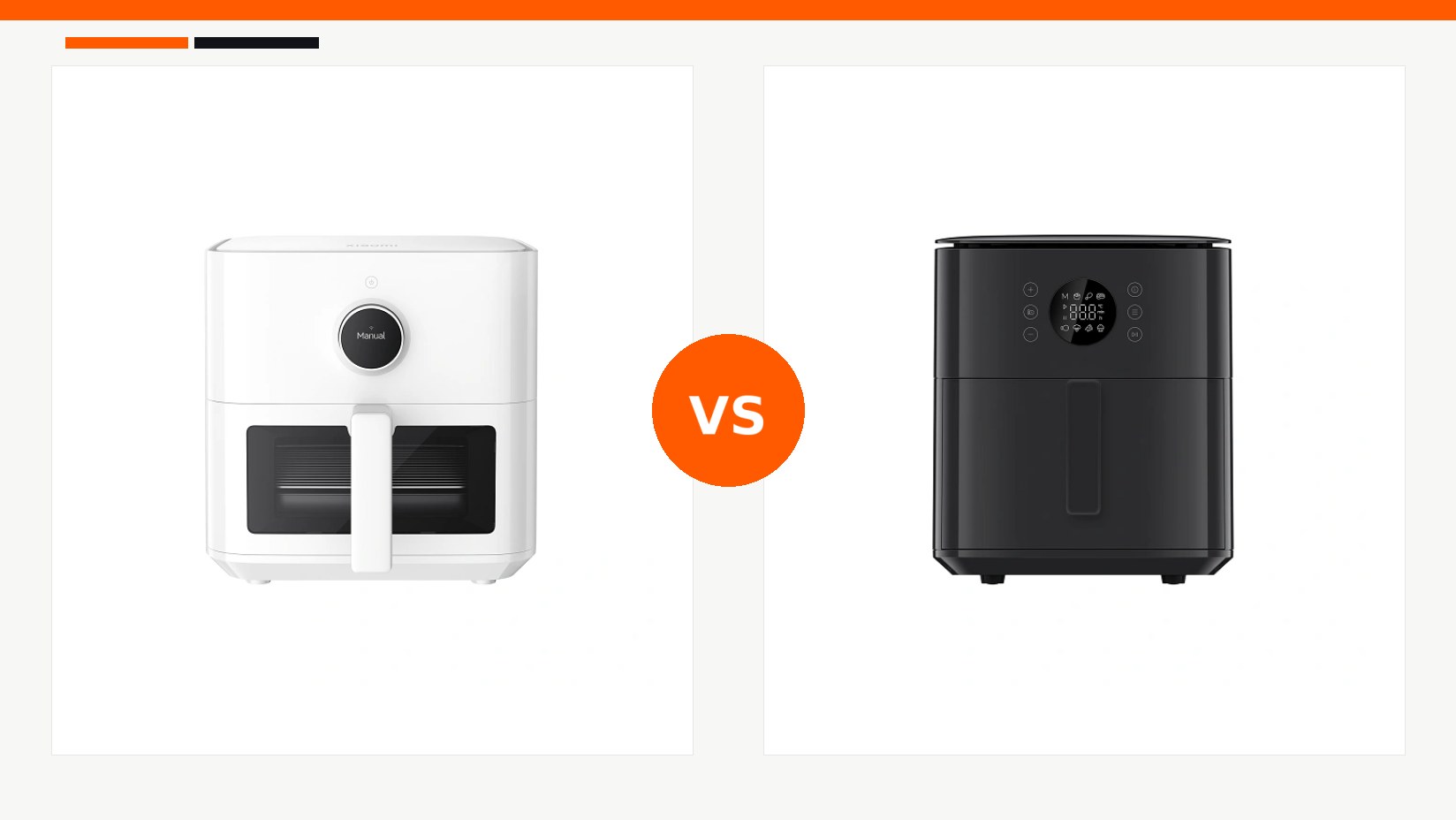 مقایسه سرخ‌کن بدون روغن شیائومی مدل Xiaomi Smart Air Fryer 5.5L و سرخ‌کن بدون روغن شیائومی مدل Xiaomi Air Fryer 6.5L در شیائومی بازار