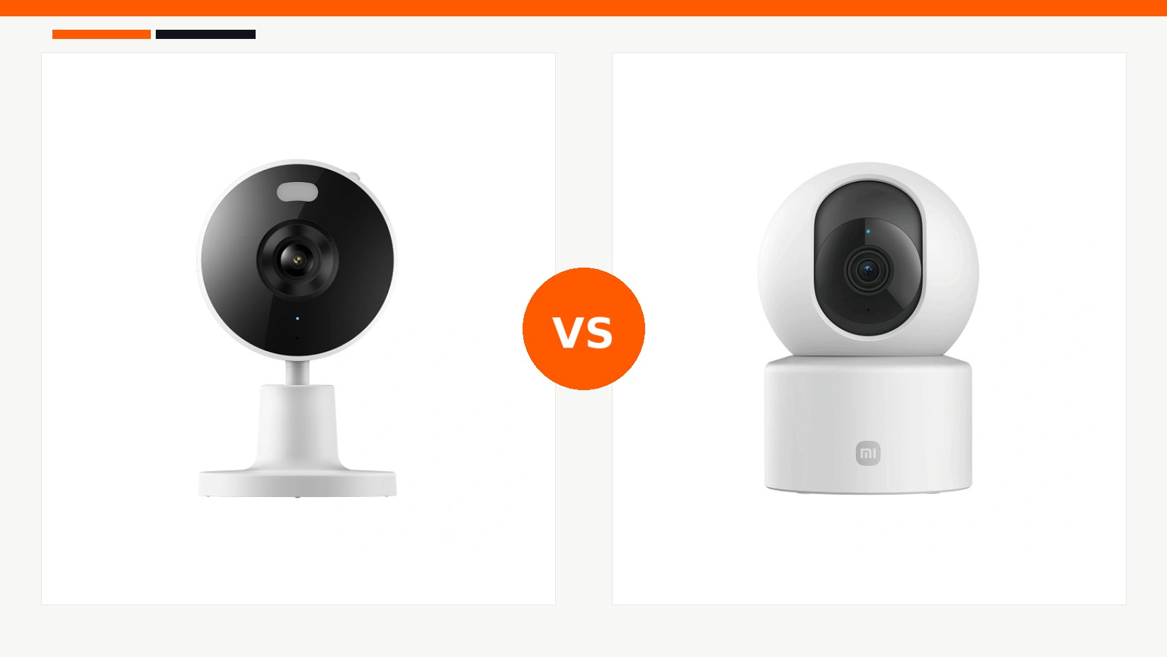 مقایسه دوربین هوشمند شیائومی مدل Xiaomi Smart Camera C100 و دوربین هوشمند شیائومی مدل Xiaomi Smart Camera C201 در شیائومی بازار