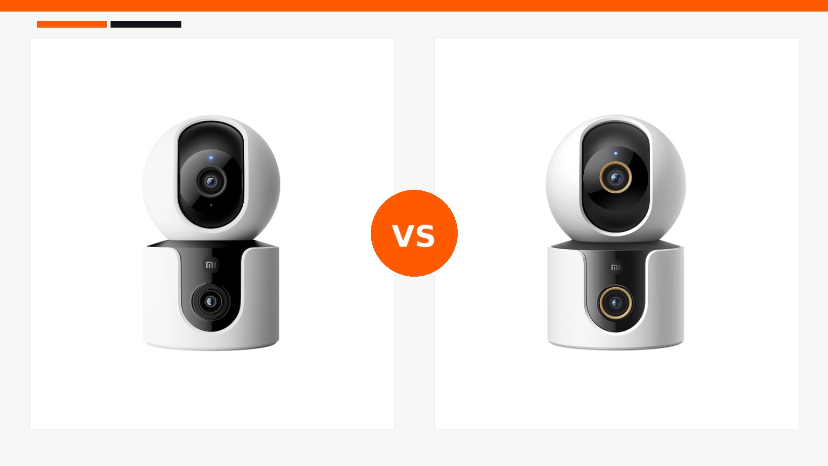 مقایسه دوربین هوشمند شیائومی مدل Xiaomi Smart Camera C300 Dual و دوربین هوشمند شیائومی مدل Xiaomi Smart Camera C500 Dual در شیائومی بازار