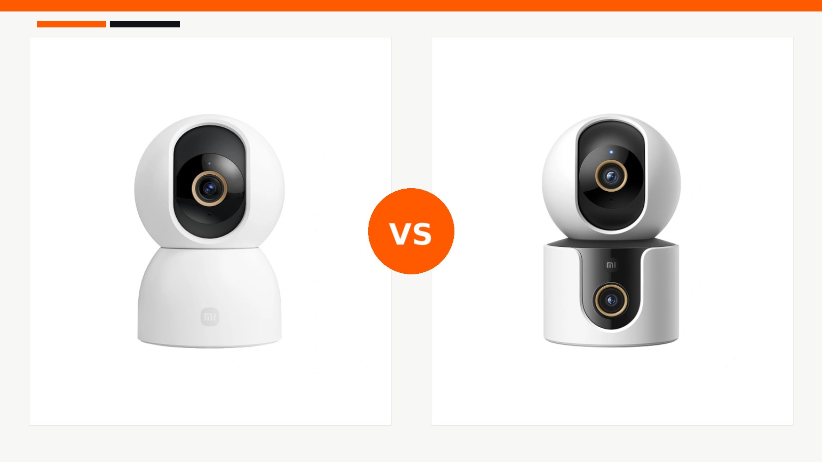 مقایسه دوربین هوشمند شیائومی مدل Xiaomi Smart Camera C500 و دوربین هوشمند شیائومی مدل Xiaomi Smart Camera C500 Dual در شیائومی بازار