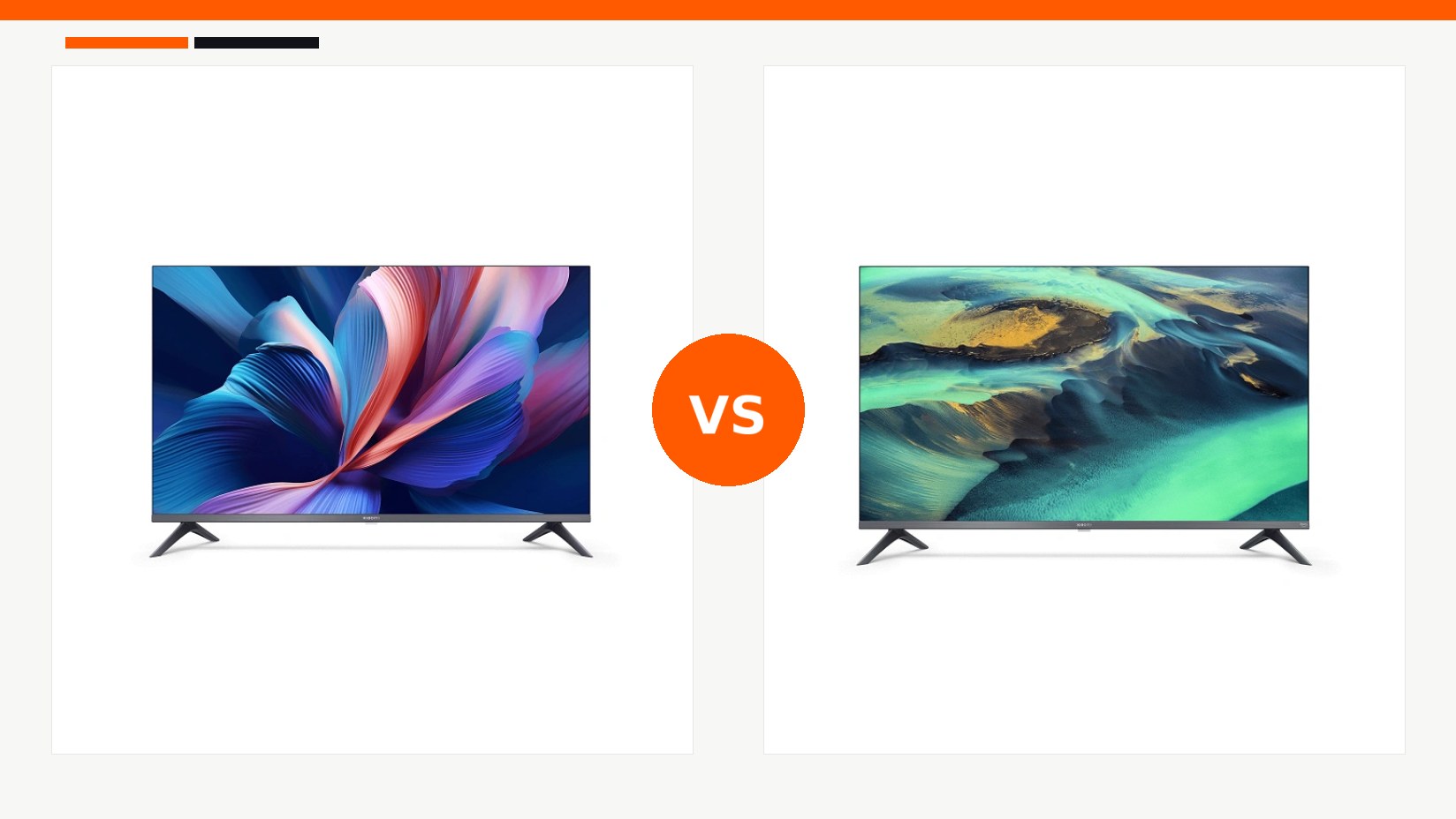 مقایسه تلویزیون 75 اینچ شیائومی مدل Xiaomi TV A Pro 75 2026 و تلویزیون 75 اینچ شیائومی مدل Xiaomi TV F Pro 75 2026 در شیائومی بازار