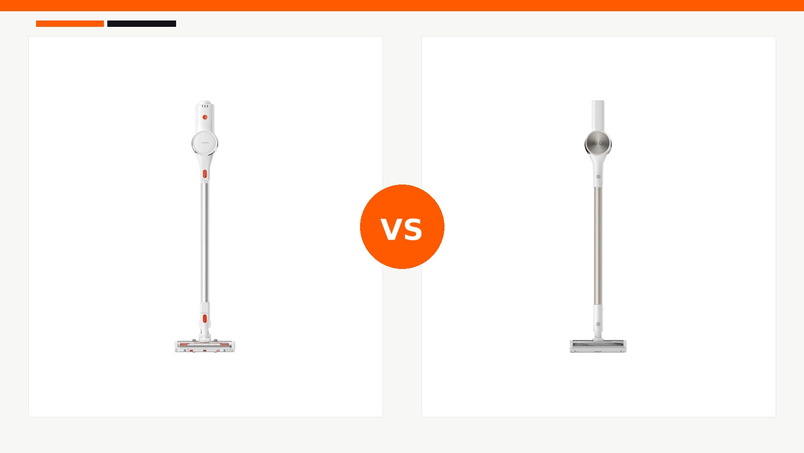 مقایسه جارو شارژی شیائومی مدل Xiaomi Vacuum Cleaner G20 Lite و جارو شارژی شیائومی مدل Xiaomi Vacuum Cleaner G20 در شیائومی بازار